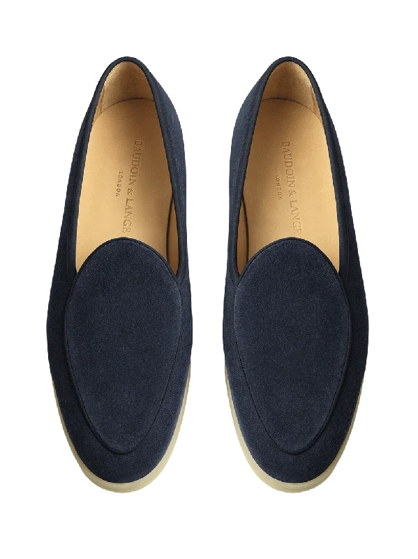 Stride Loafers in Orage Suede Natural Sole