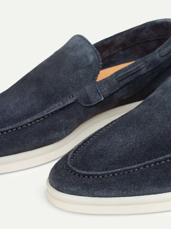 Lady Steel Blue Yacht Loafers