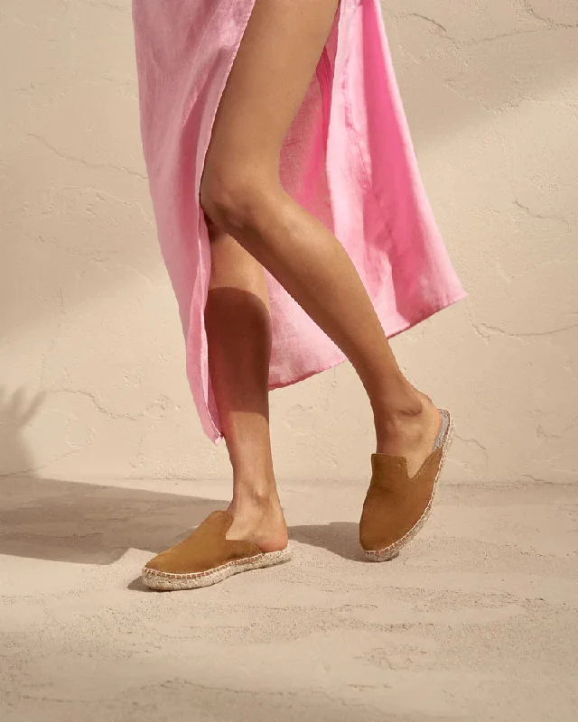 Suede Cuero Mules