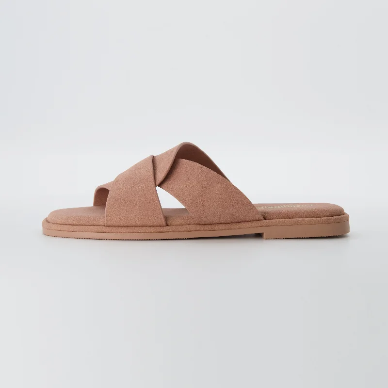 Tribune Slide Sandal Vegan Suedes