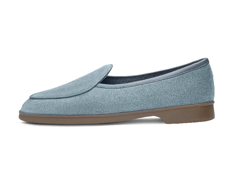 Stride Loafers in Thunder Blue Suede