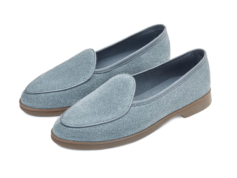 Stride Loafers in Thunder Blue Suede