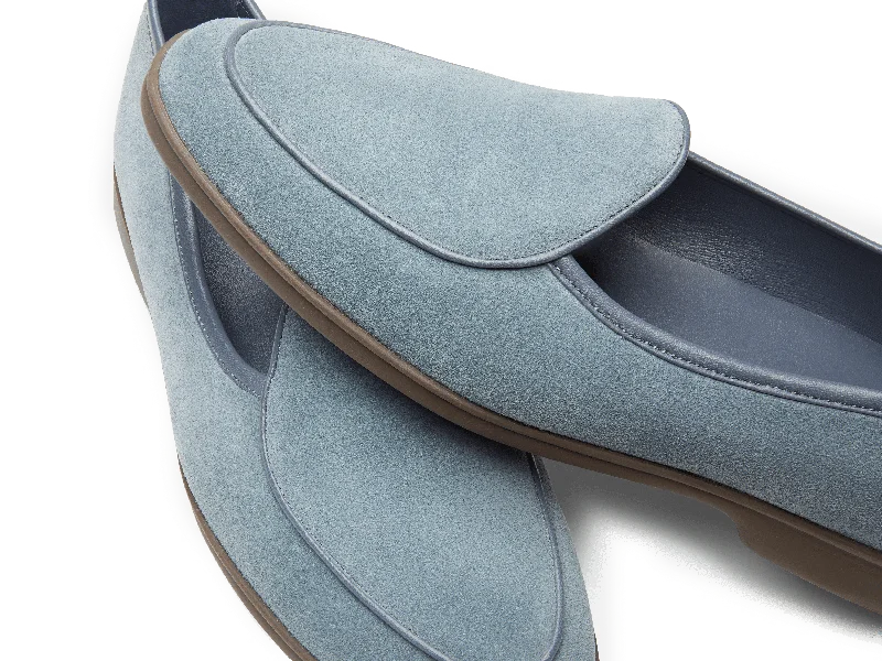 Stride Loafers in Thunder Blue Suede