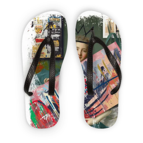 Basquiat Adult Flip Flops