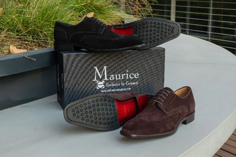 Suede Lace-Up Shoe Brown