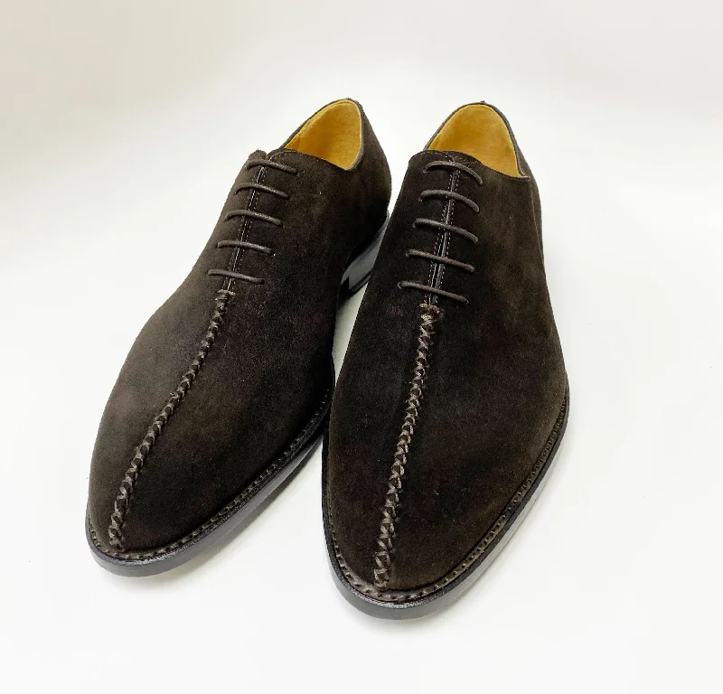 ""Derrick"" Suede Lace-Up Oxford Brown