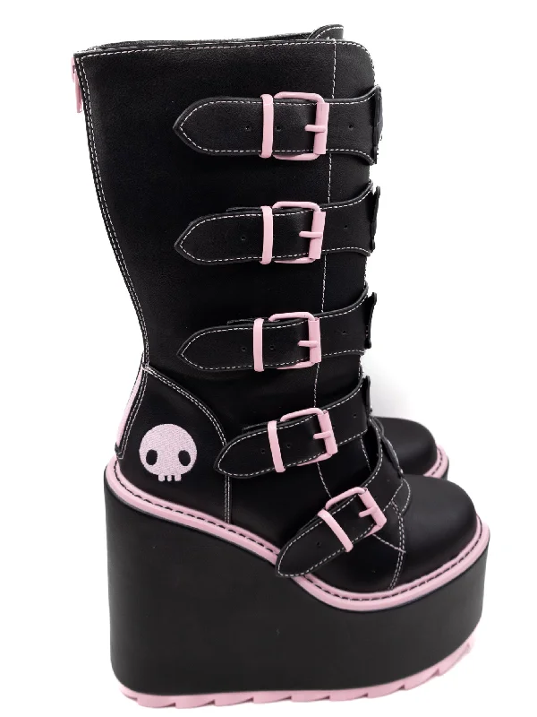 Kuromi Buckle Platform Dune Boots Y.R.U.