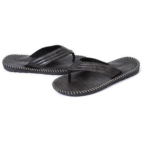 Leather Flip-Flops - Tan