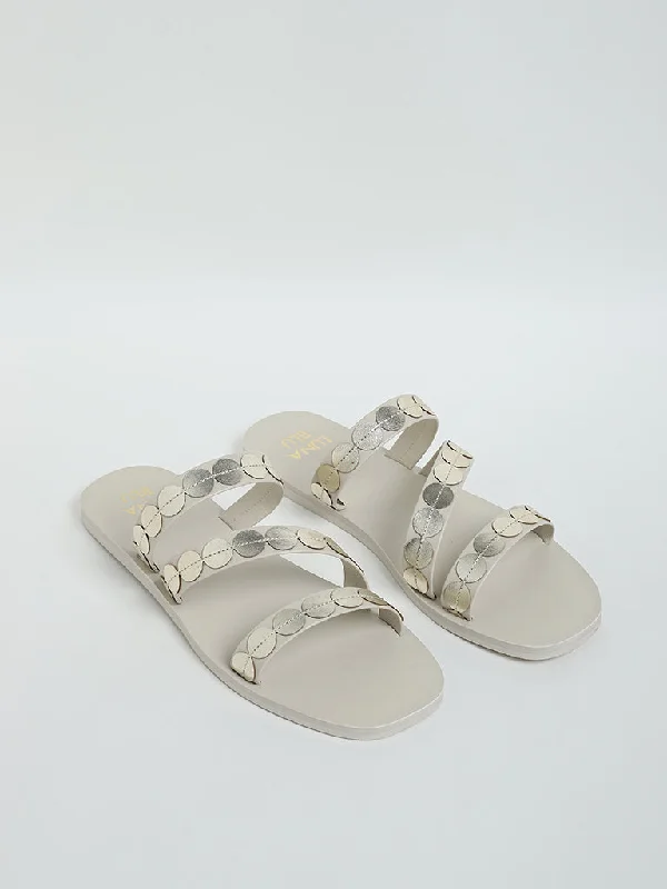 LUNA BLU Ivory Slides