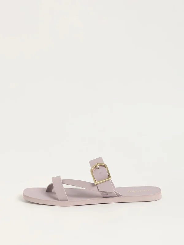 LUNA BLU Lilac 3-Strap Sandals