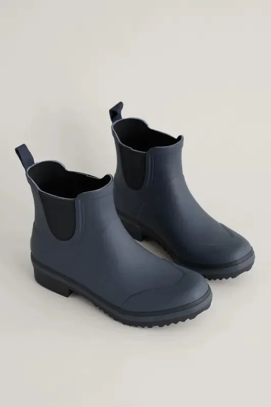 Seasalt Sand Bay Wellies - Squid Ink