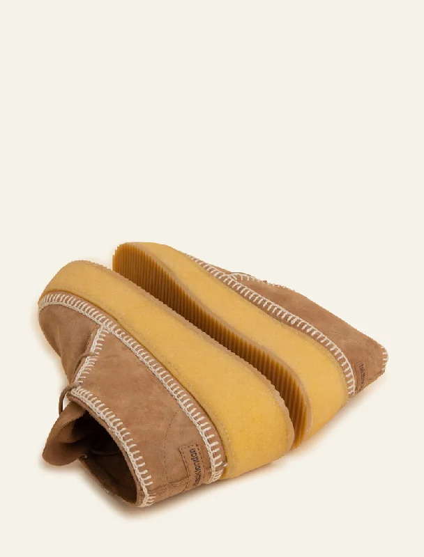 Shenje Platform Chukka Boots Mustard Natural