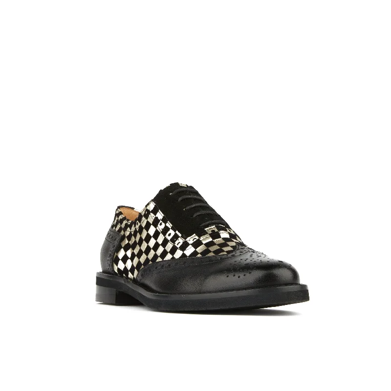 Vivienne - Black & Silver Check