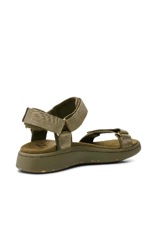 Woden Dark Olive Sandals